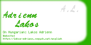 adrienn lakos business card
